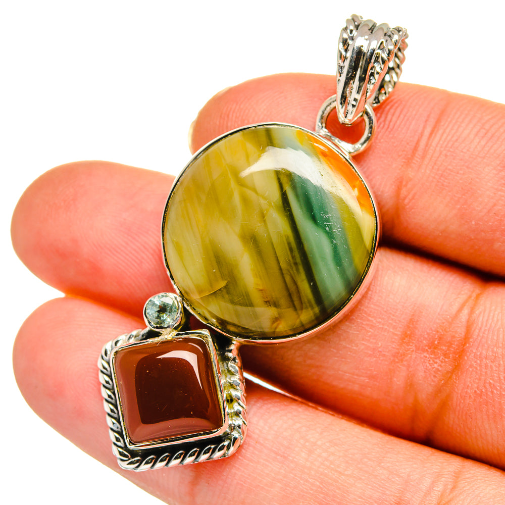 Willow Creek Jasper Pendants handcrafted by Ana Silver Co - PD11196