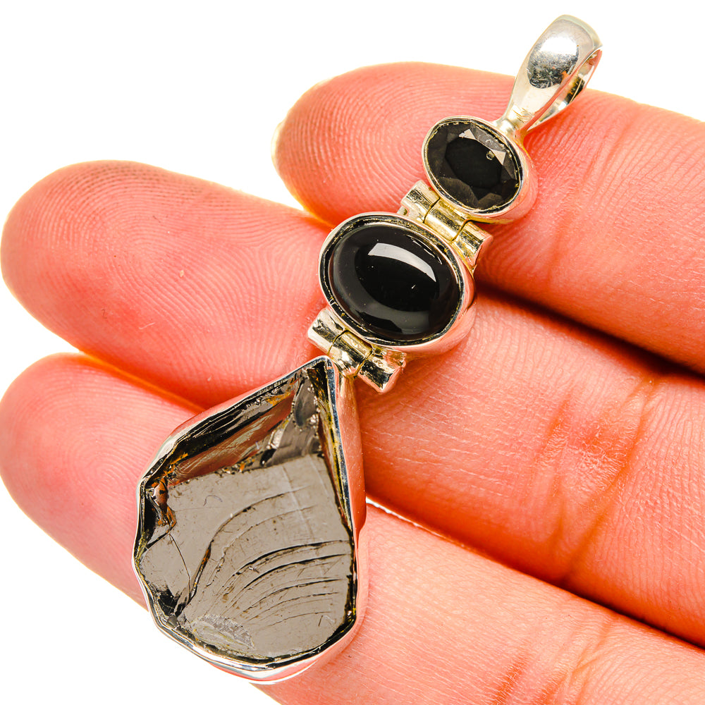 Shungite Pendants handcrafted by Ana Silver Co - PD11201