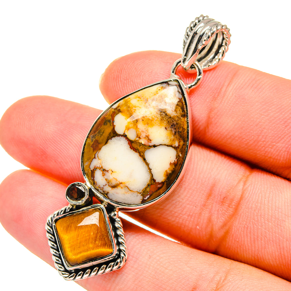 Peanut Wood Jasper Pendants handcrafted by Ana Silver Co - PD11208