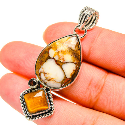 Peanut Wood Jasper Pendants handcrafted by Ana Silver Co - PD11208