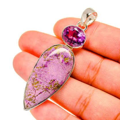 Phosphosiderite Pendants handcrafted by Ana Silver Co - PD11209