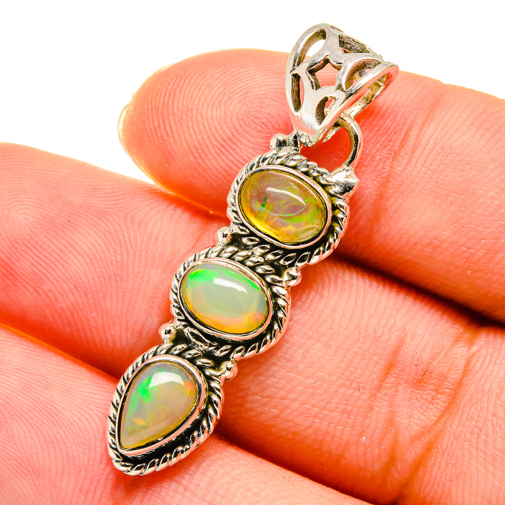 Ethiopian Opal Pendants handcrafted by Ana Silver Co - PD11219