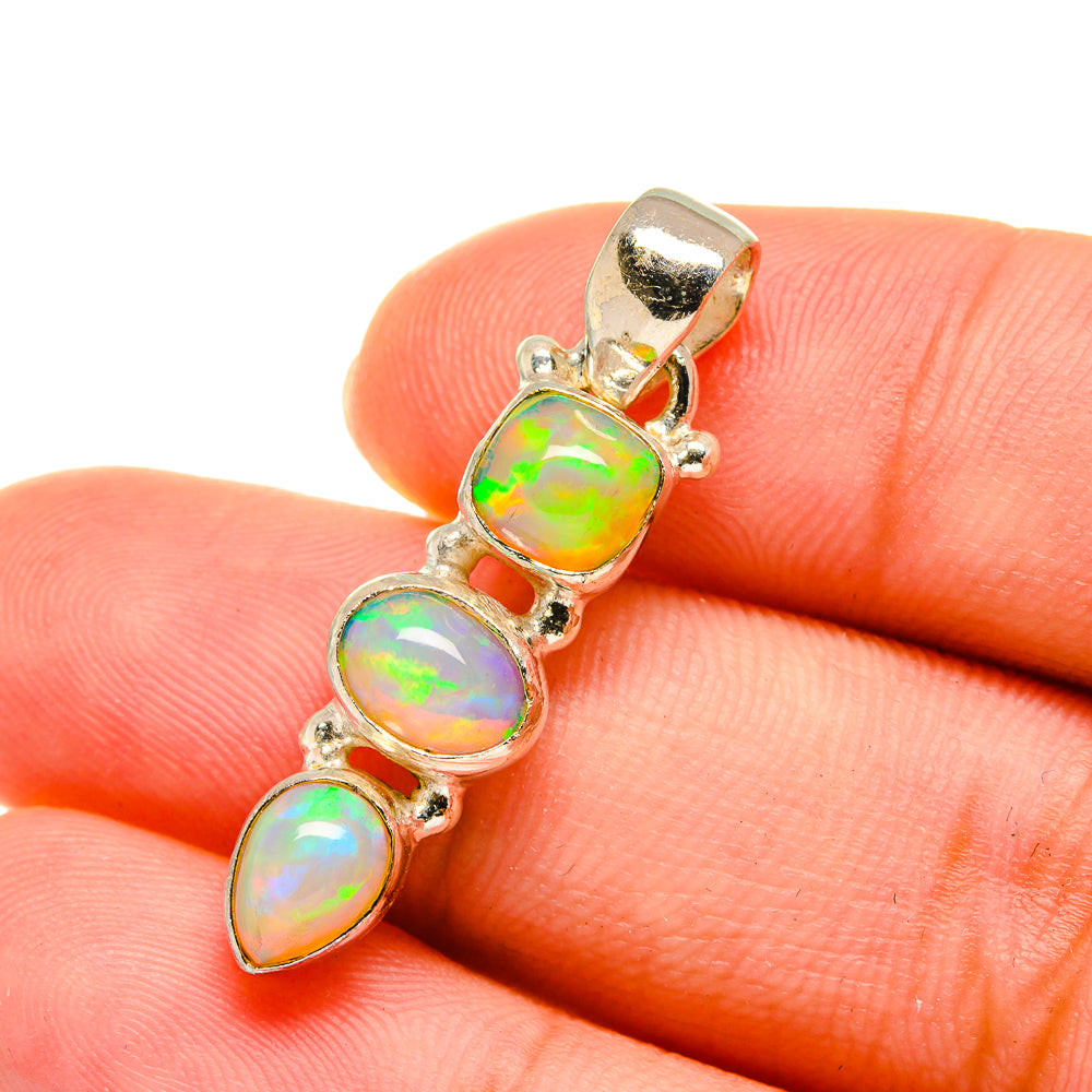 Ethiopian Opal Pendants handcrafted by Ana Silver Co - PD11221