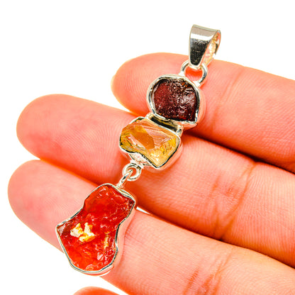 Carnelian Pendants handcrafted by Ana Silver Co - PD11231