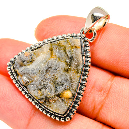 Desert Druzy Pendants handcrafted by Ana Silver Co - PD11234
