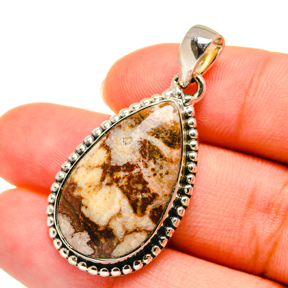 Peanut Wood Jasper Pendants handcrafted by Ana Silver Co - PD11238