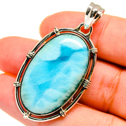 Larimar Pendants handcrafted by Ana Silver Co - PD11245