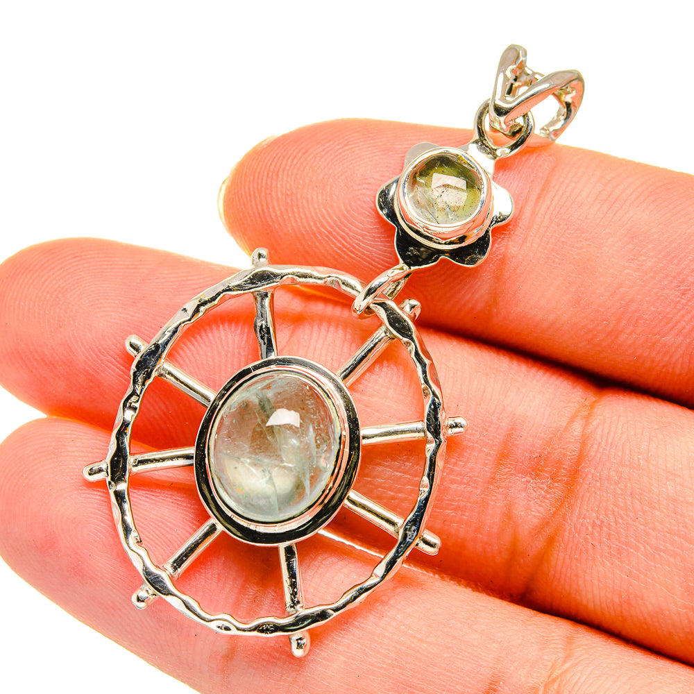 Aquamarine Pendants handcrafted by Ana Silver Co - PD11256