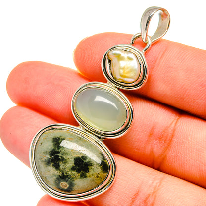 Ocean Jasper Pendants handcrafted by Ana Silver Co - PD11258