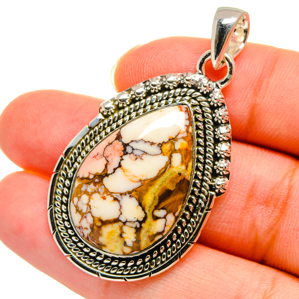 Peanut Wood Jasper Pendants handcrafted by Ana Silver Co - PD11265