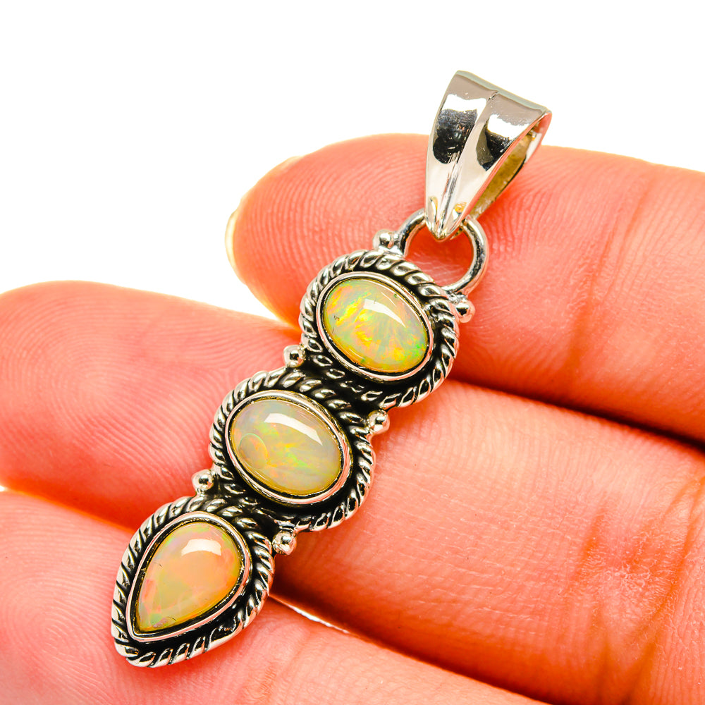 Ethiopian Opal Pendants handcrafted by Ana Silver Co - PD11266