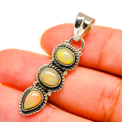 Ethiopian Opal Pendants handcrafted by Ana Silver Co - PD11266