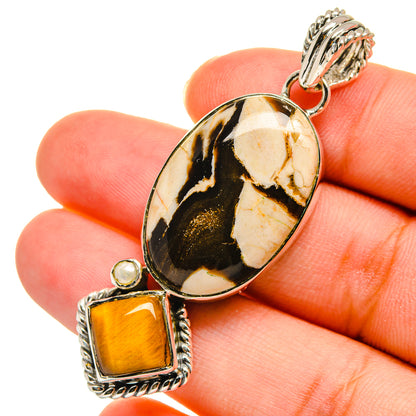 Peanut Wood Jasper Pendants handcrafted by Ana Silver Co - PD11267