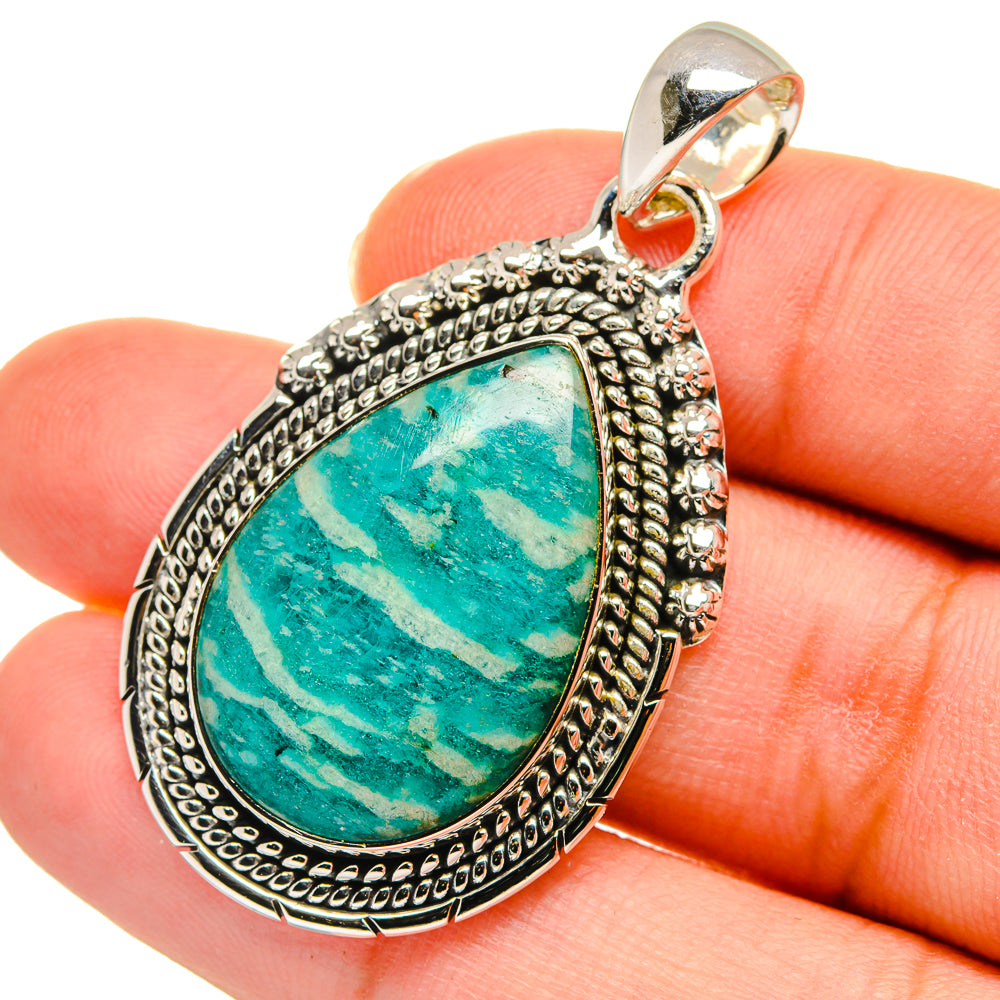 Amazonite Pendants handcrafted by Ana Silver Co - PD11269