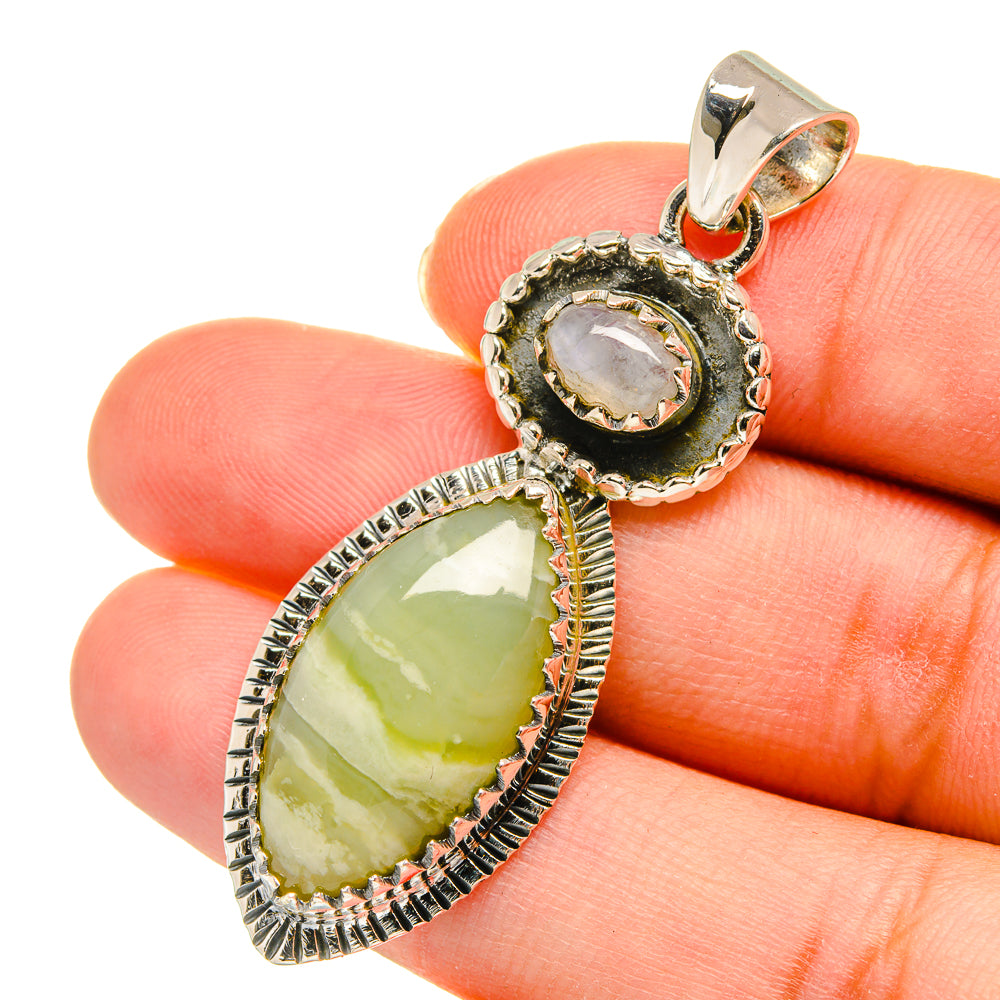 Green Fluorite Pendants handcrafted by Ana Silver Co - PD11273