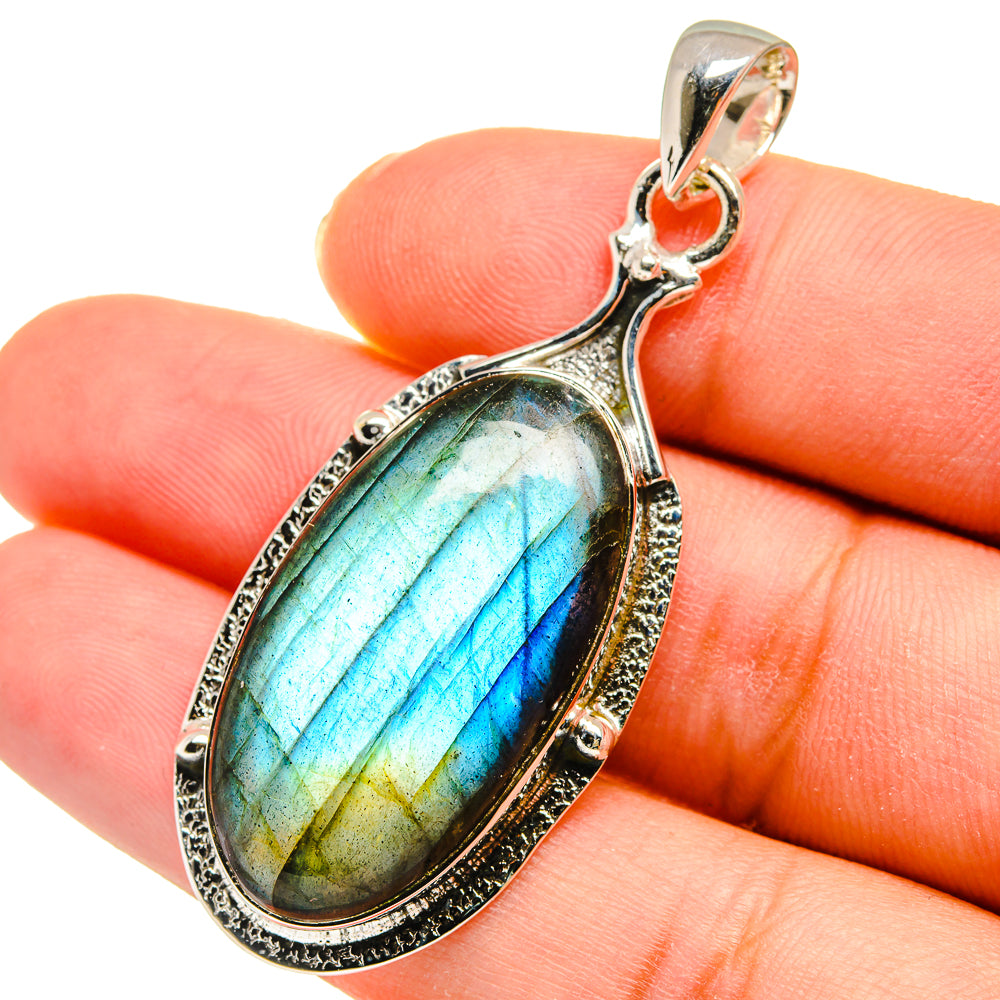 Labradorite Pendants handcrafted by Ana Silver Co - PD11276