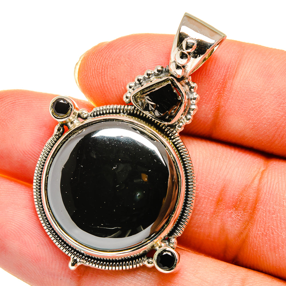 Hematite Pendants handcrafted by Ana Silver Co - PD11285