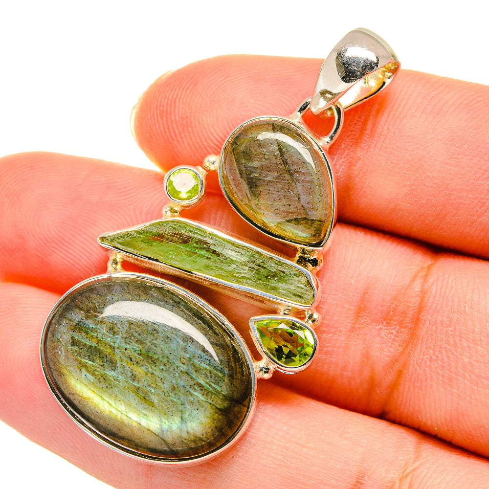 Labradorite Pendants handcrafted by Ana Silver Co - PD11291