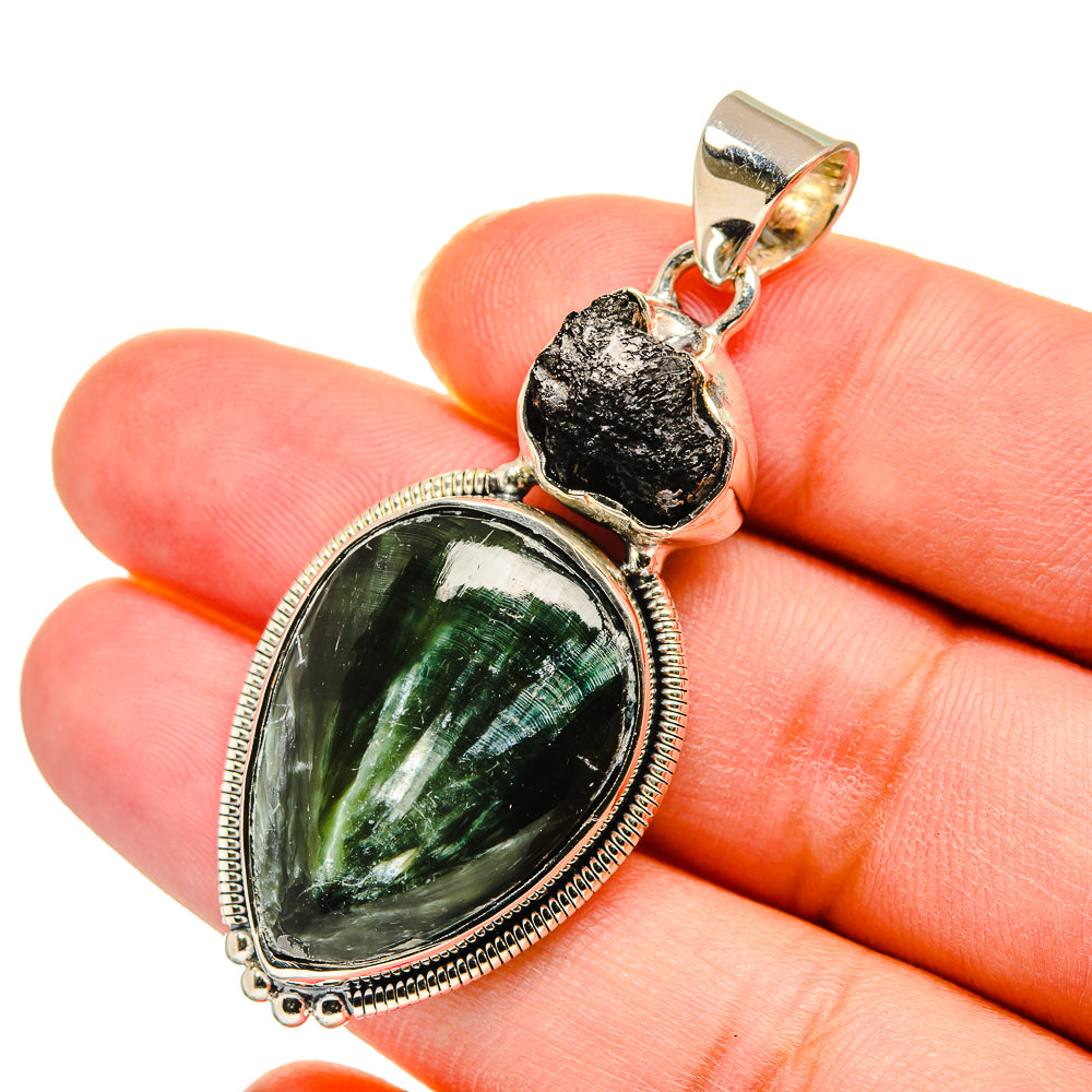 Seraphinite Pendants handcrafted by Ana Silver Co - PD11300