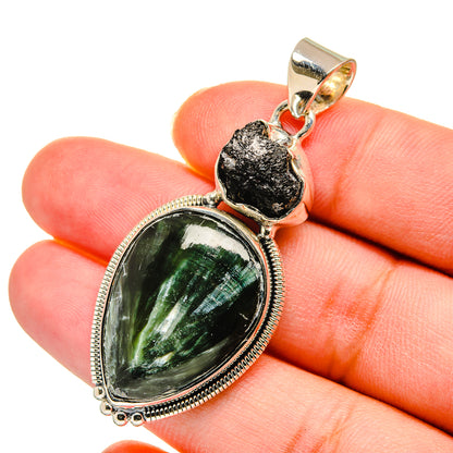 Seraphinite Pendants handcrafted by Ana Silver Co - PD11300