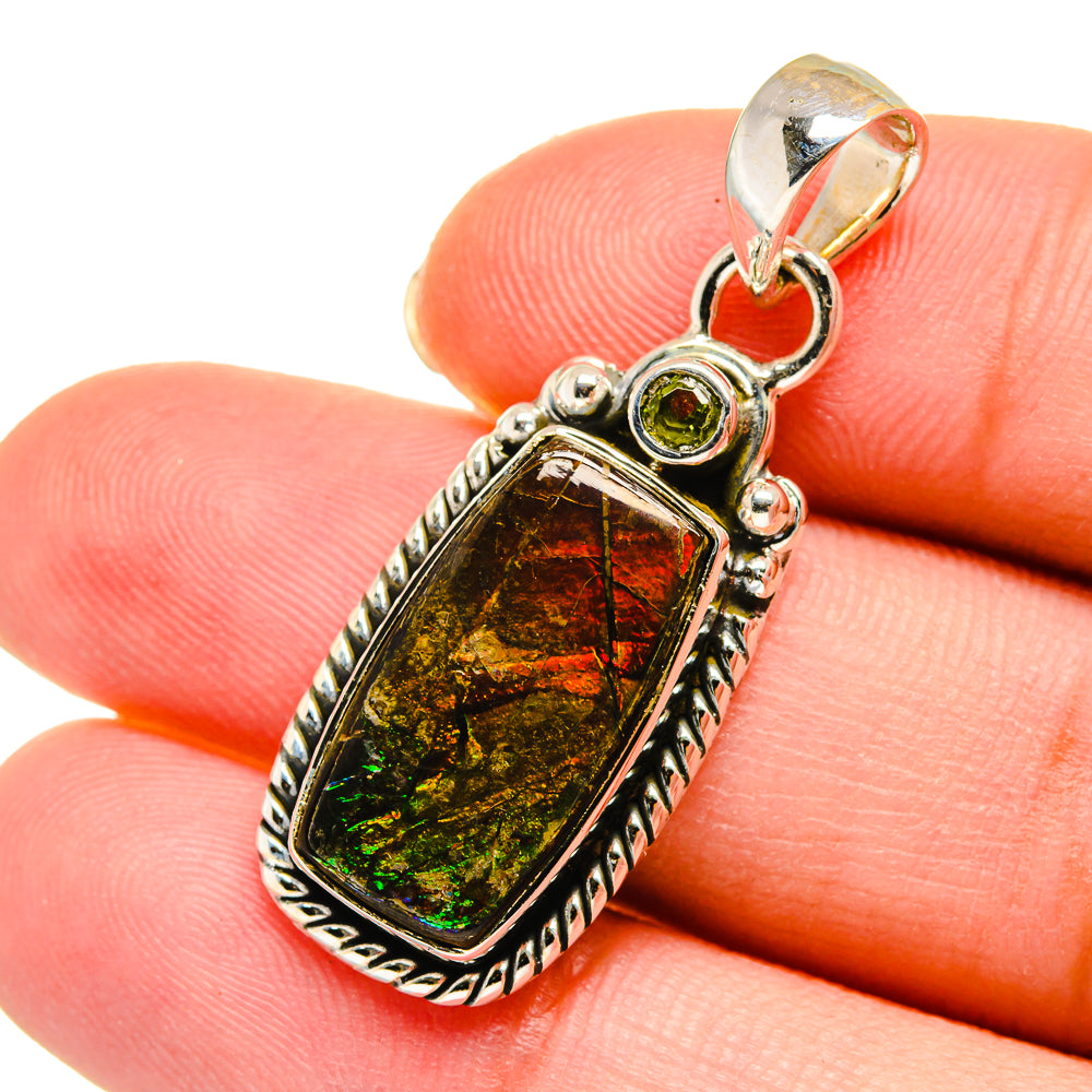 Ammolite Pendants handcrafted by Ana Silver Co - PD11302