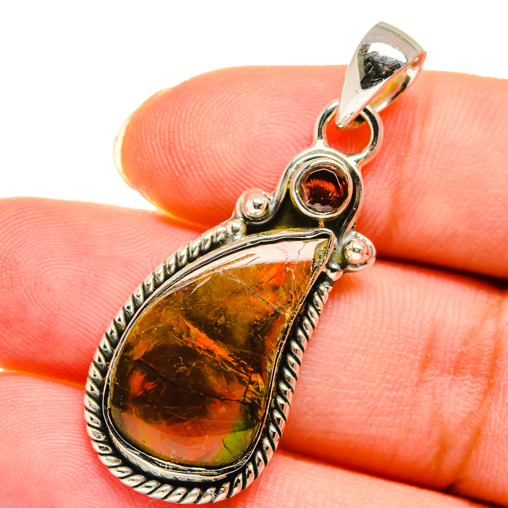 Ammolite Pendants handcrafted by Ana Silver Co - PD11307