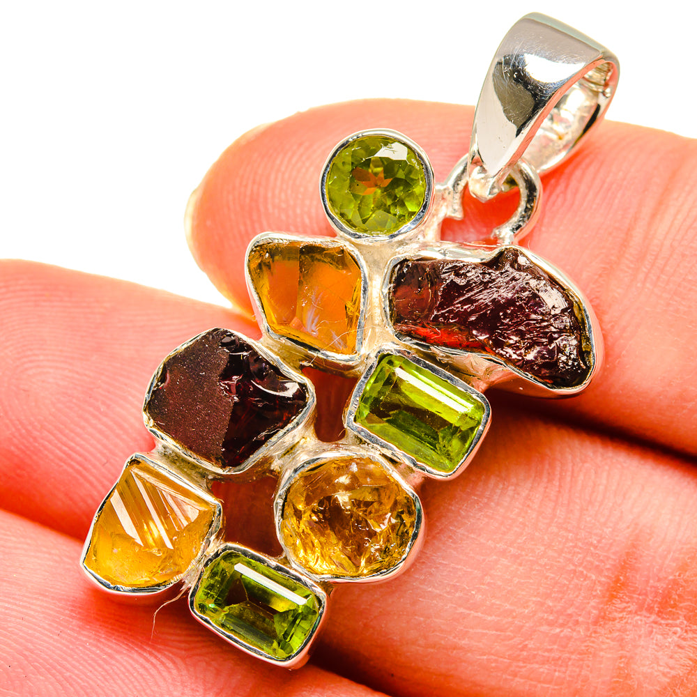 Garnet Pendants handcrafted by Ana Silver Co - PD11308