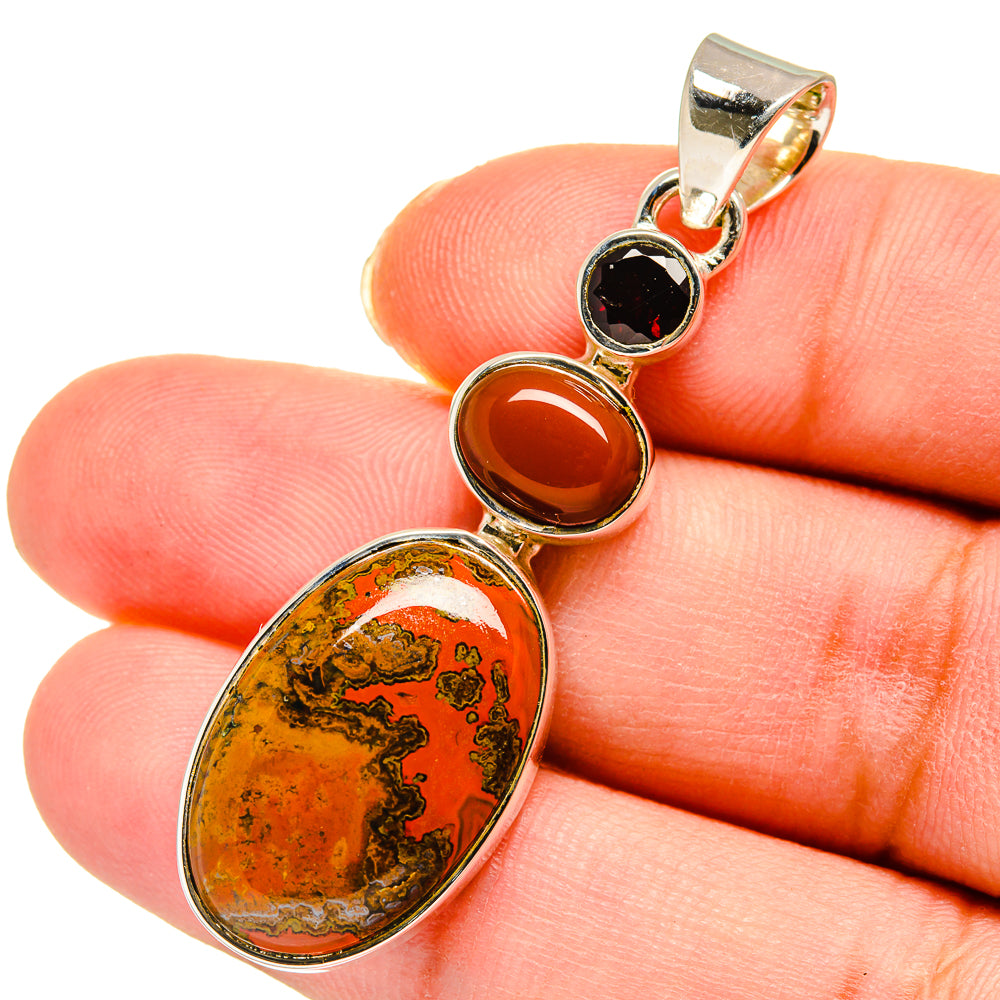 Red Jasper Pendants handcrafted by Ana Silver Co - PD11310