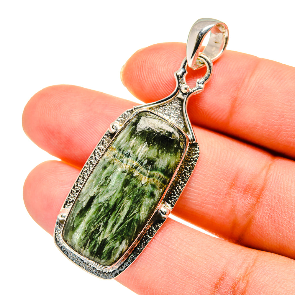Seraphinite Pendants handcrafted by Ana Silver Co - PD11315