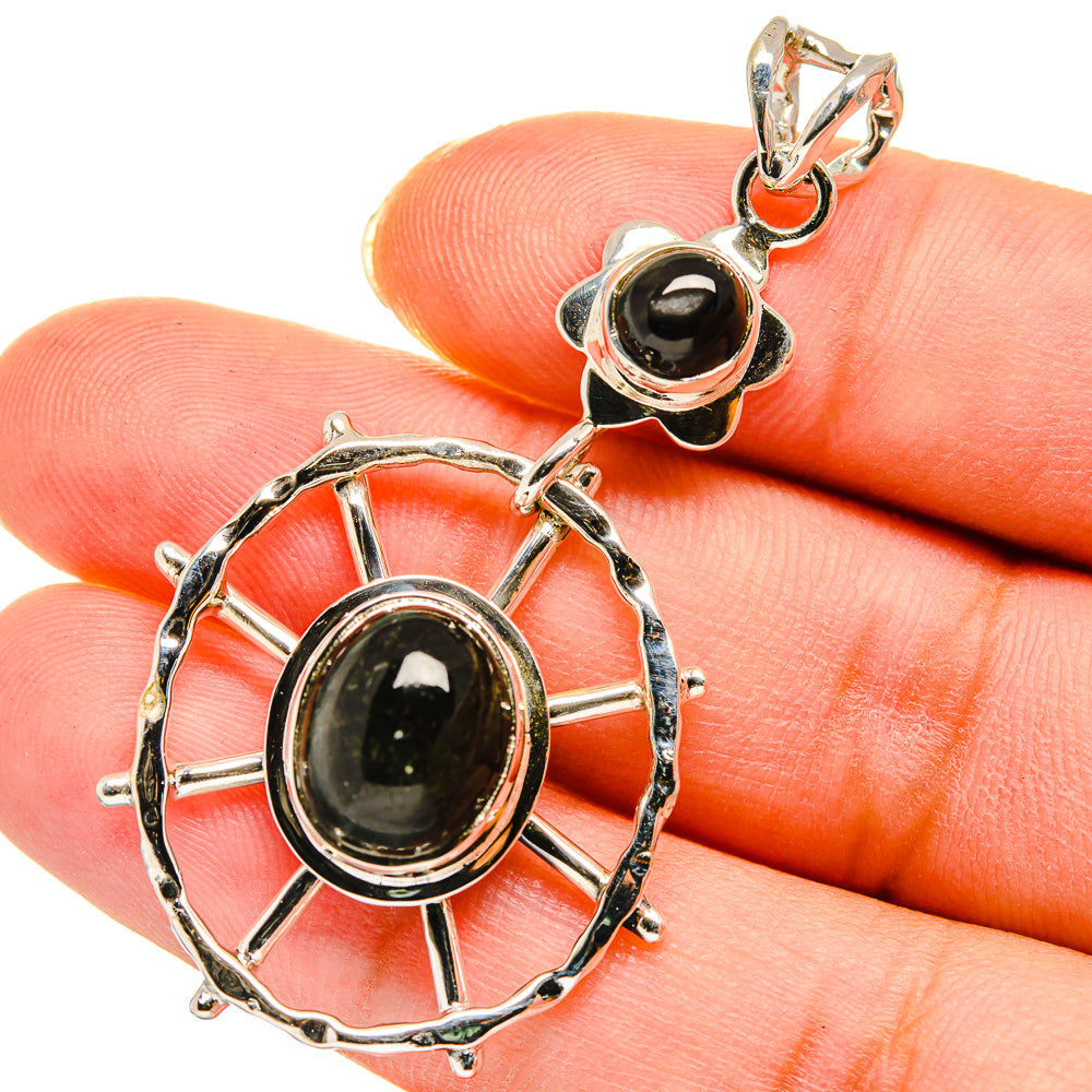 Star Diopside Pendants handcrafted by Ana Silver Co - PD11316