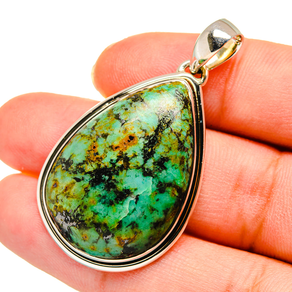 Tibetan Turquoise Pendants handcrafted by Ana Silver Co - PD11318