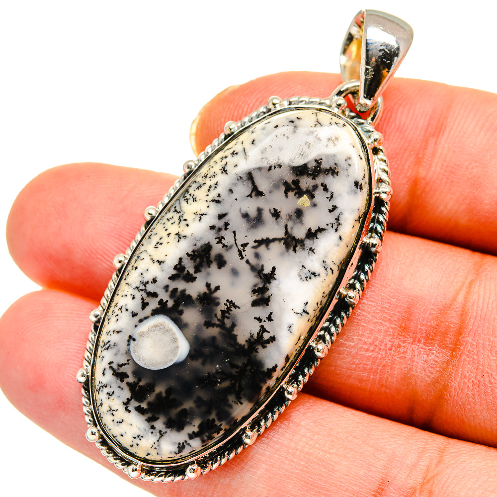 Dendritic Opal Pendants handcrafted by Ana Silver Co - PD11324