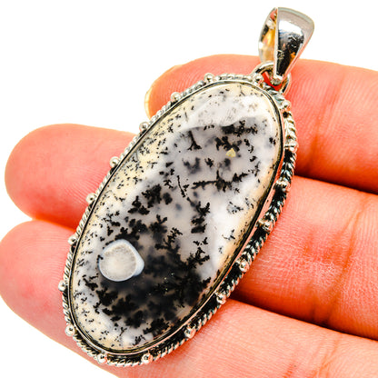 Dendritic Opal Pendants handcrafted by Ana Silver Co - PD11324