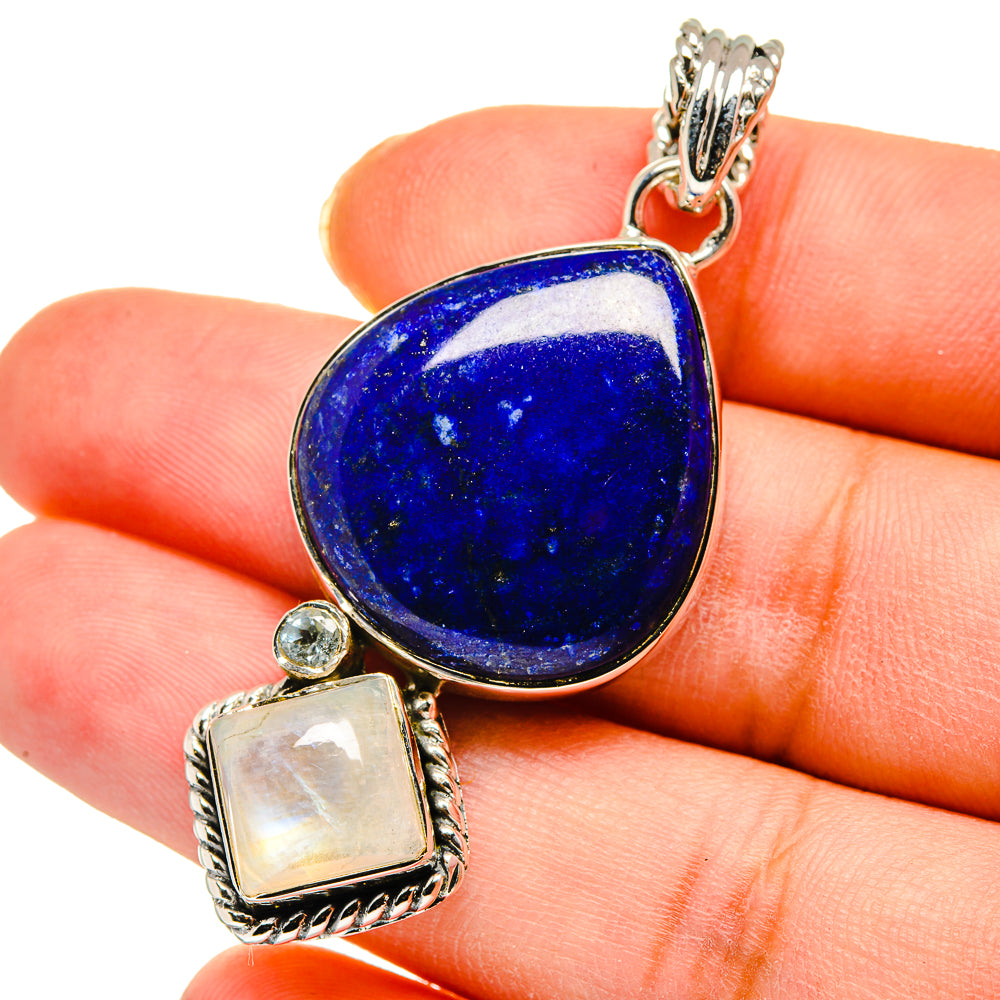 Lapis Lazuli Pendants handcrafted by Ana Silver Co - PD11329