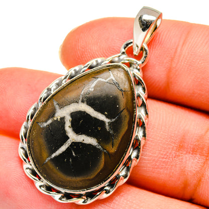 Septarian Geode Pendants handcrafted by Ana Silver Co - PD11338