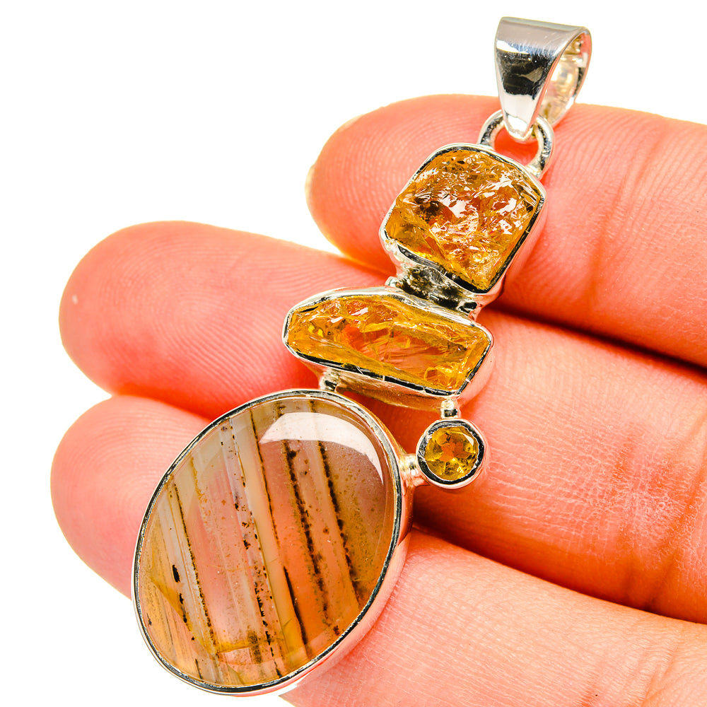 Montana Agate Pendants handcrafted by Ana Silver Co - PD11341