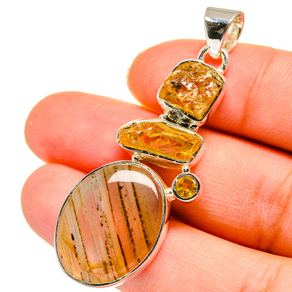 Montana Agate Pendants handcrafted by Ana Silver Co - PD11341