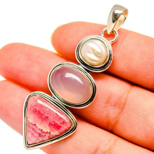 Rhodochrosite Pendants handcrafted by Ana Silver Co - PD11344