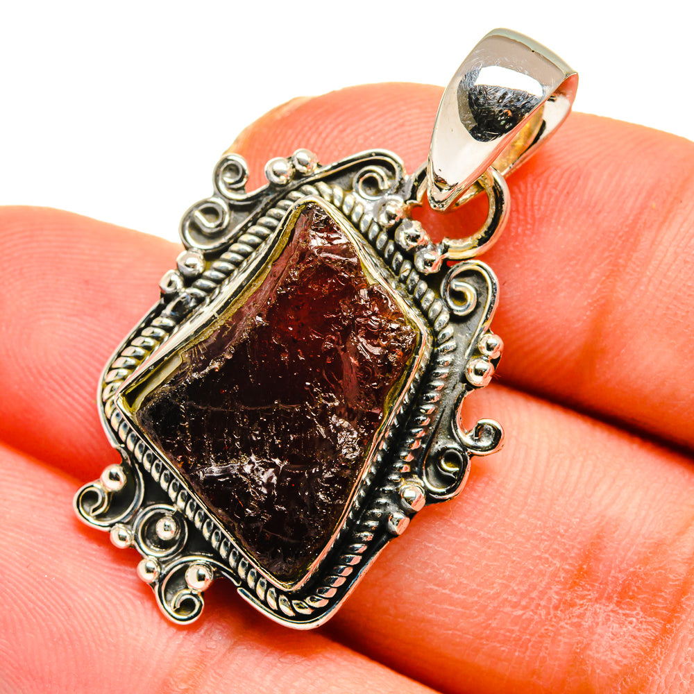 Garnet Pendants handcrafted by Ana Silver Co - PD11346