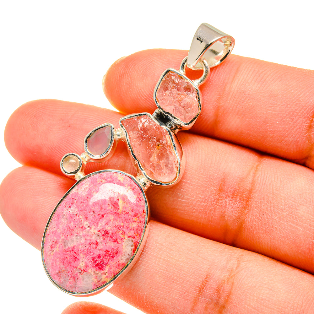 Thulite Pendants handcrafted by Ana Silver Co - PD11351