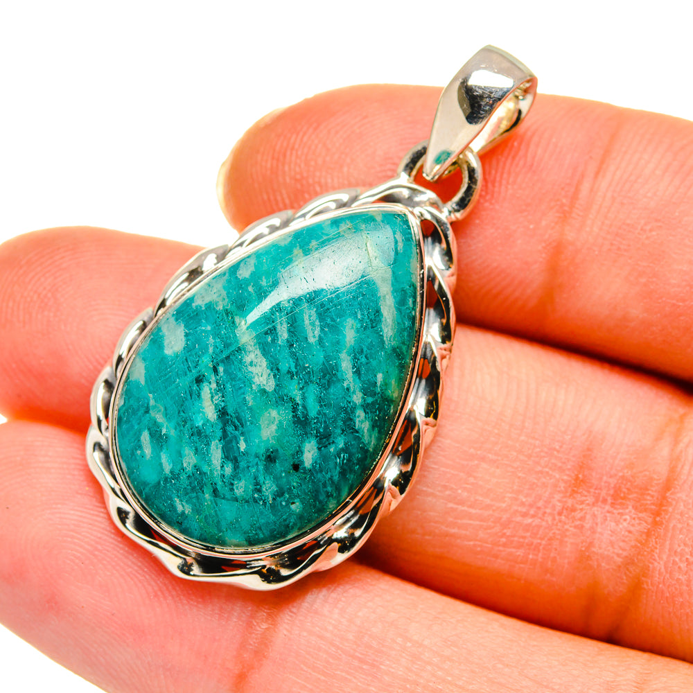Amazonite Pendants handcrafted by Ana Silver Co - PD11365