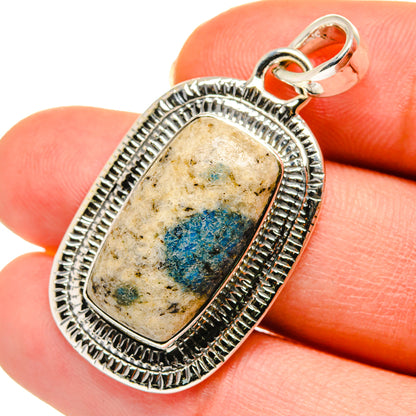 K2 Blue Azurite Pendants handcrafted by Ana Silver Co - PD11367