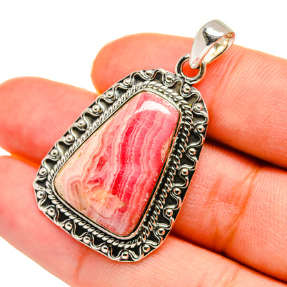 Rhodochrosite Pendants handcrafted by Ana Silver Co - PD11369