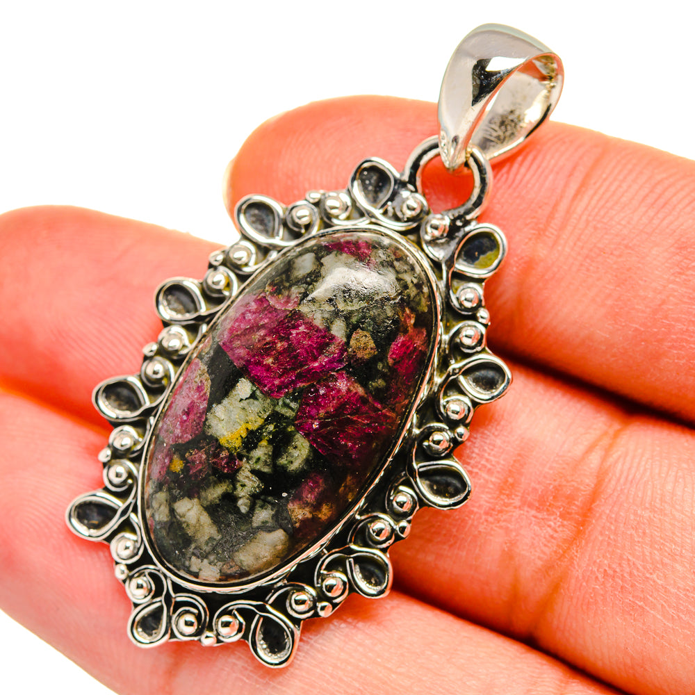Russian Eudialyte Pendants handcrafted by Ana Silver Co - PD11373