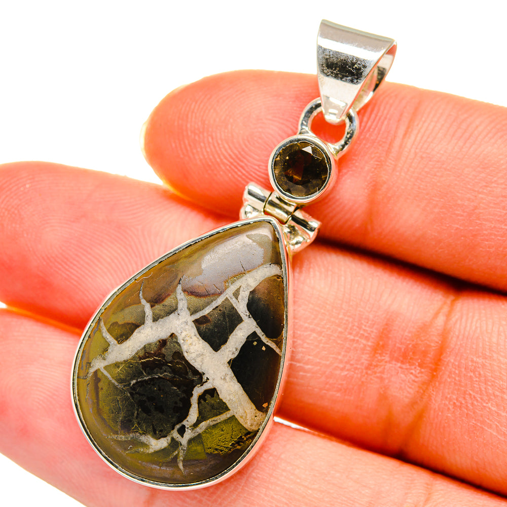 Septarian Geode Pendants handcrafted by Ana Silver Co - PD11376