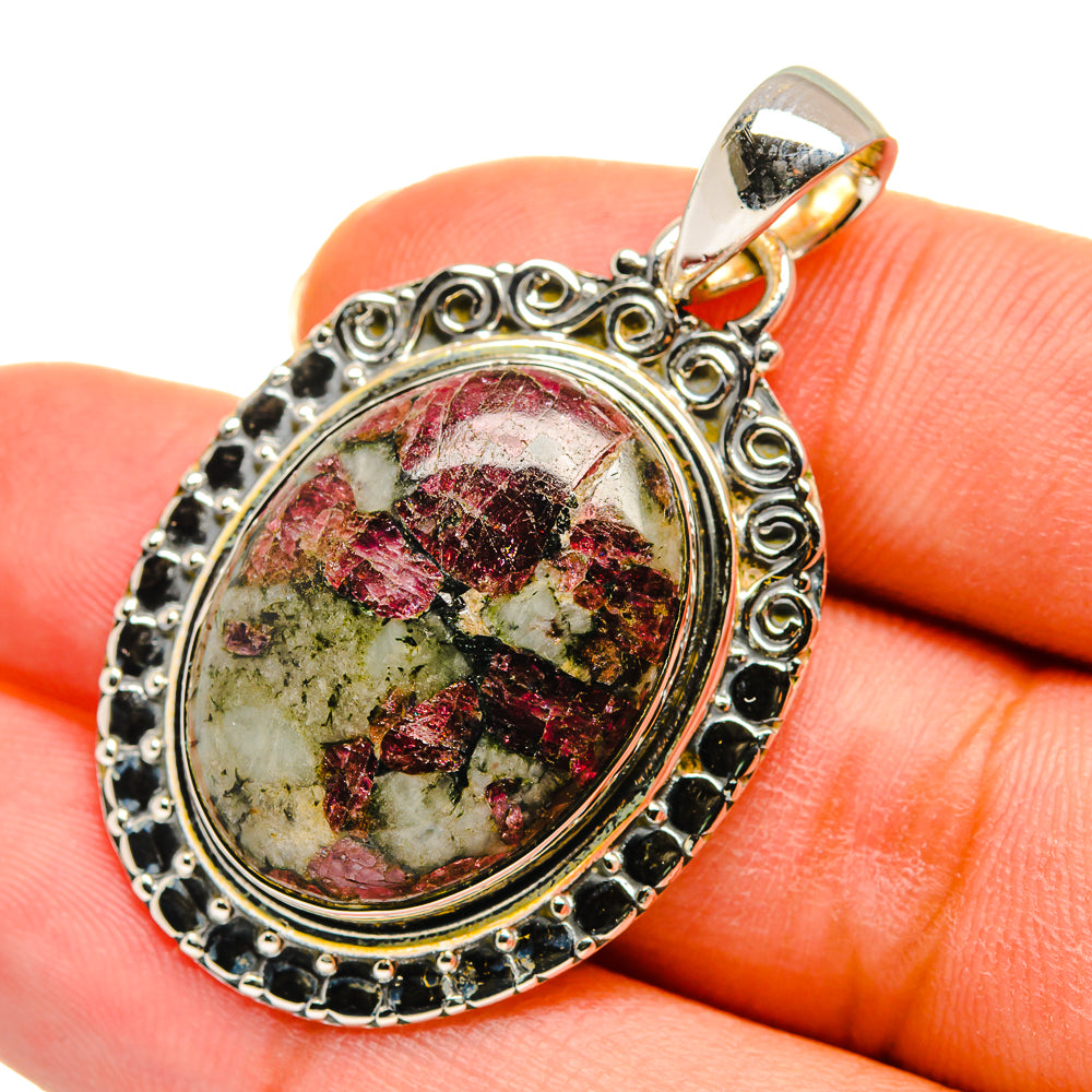 Russian Eudialyte Pendants handcrafted by Ana Silver Co - PD11388