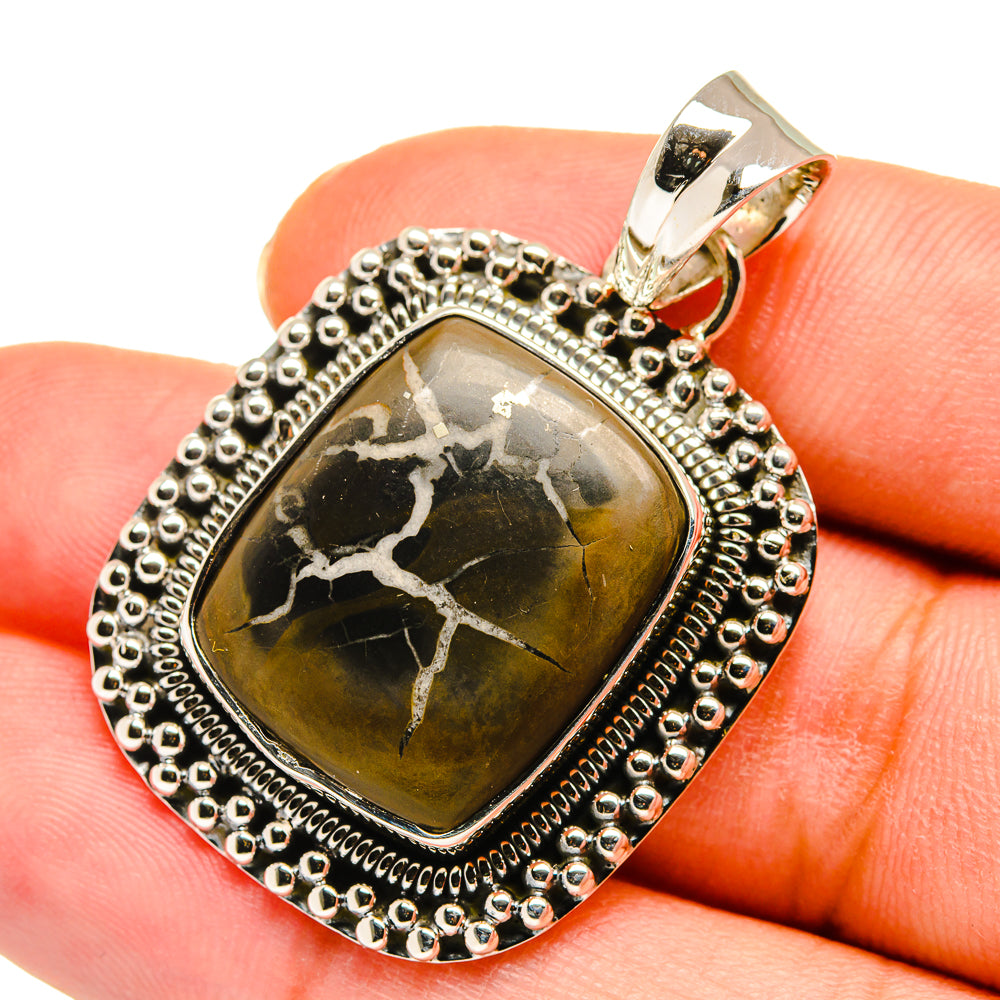 Septarian Geode Pendants handcrafted by Ana Silver Co - PD11389