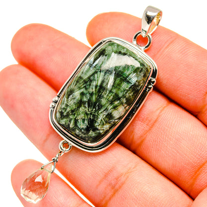 Seraphinite Pendants handcrafted by Ana Silver Co - PD11395
