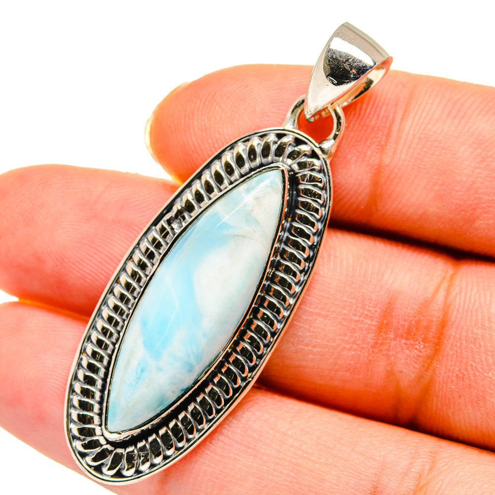 Larimar Pendants handcrafted by Ana Silver Co - PD11398