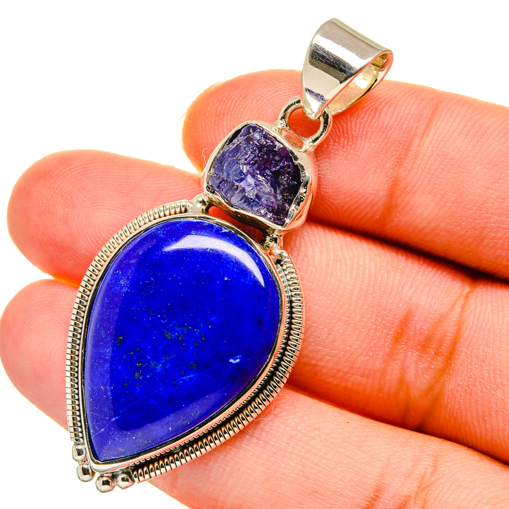 Lapis Lazuli Pendants handcrafted by Ana Silver Co - PD11402